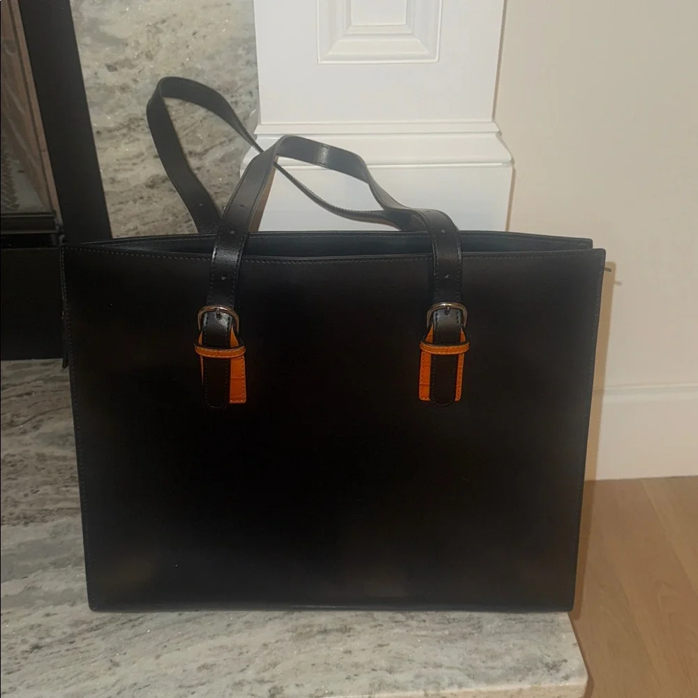 Sophisticated Black and Orange Bag